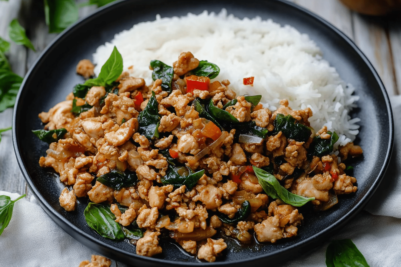 Spicy Thai Basil Chicken (Pad Krapow Gai)