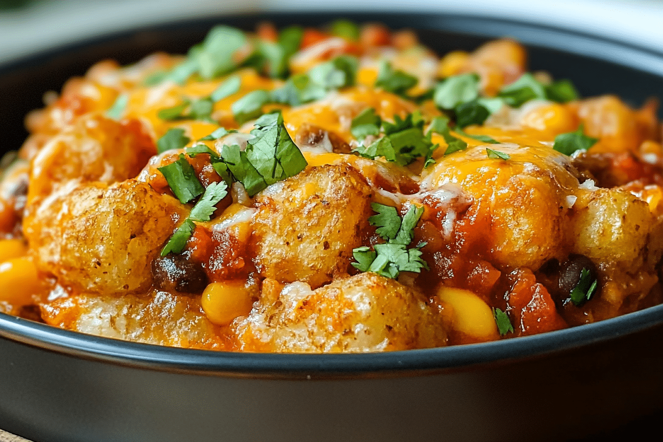 Mexican Tater Tot Casserole