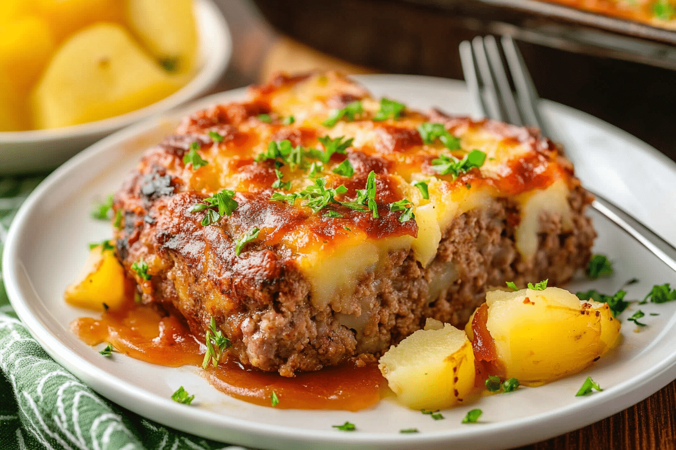 Loaded Potato Meatloaf Casserole