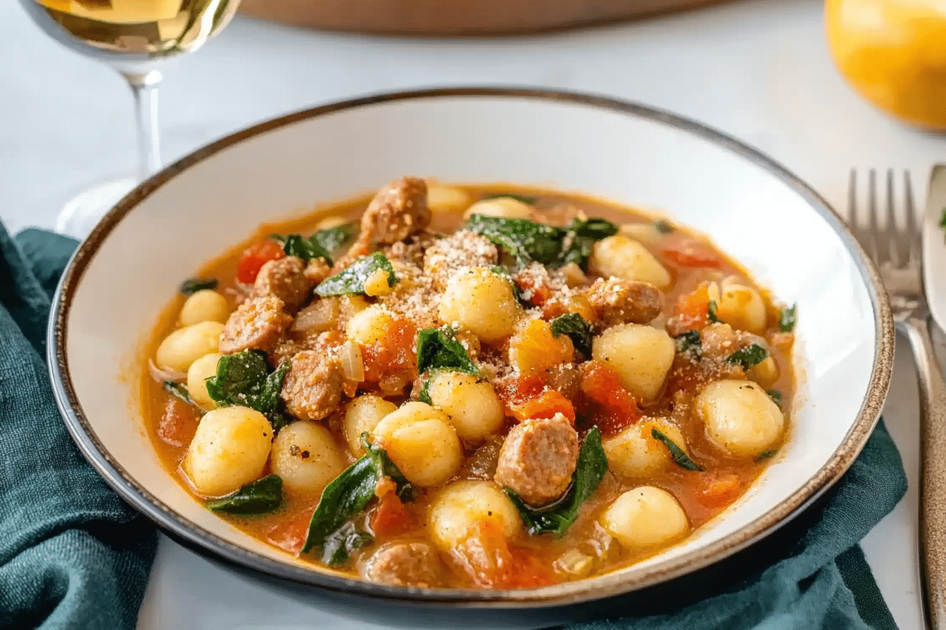 Italian Sausage Gnocchi Soup