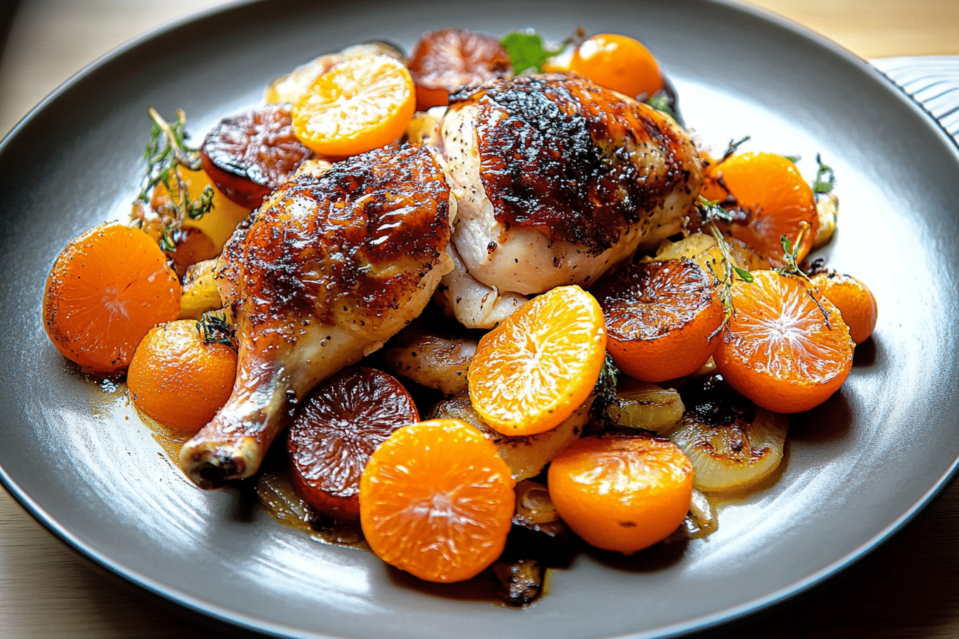 Roasted Chicken with Clementines