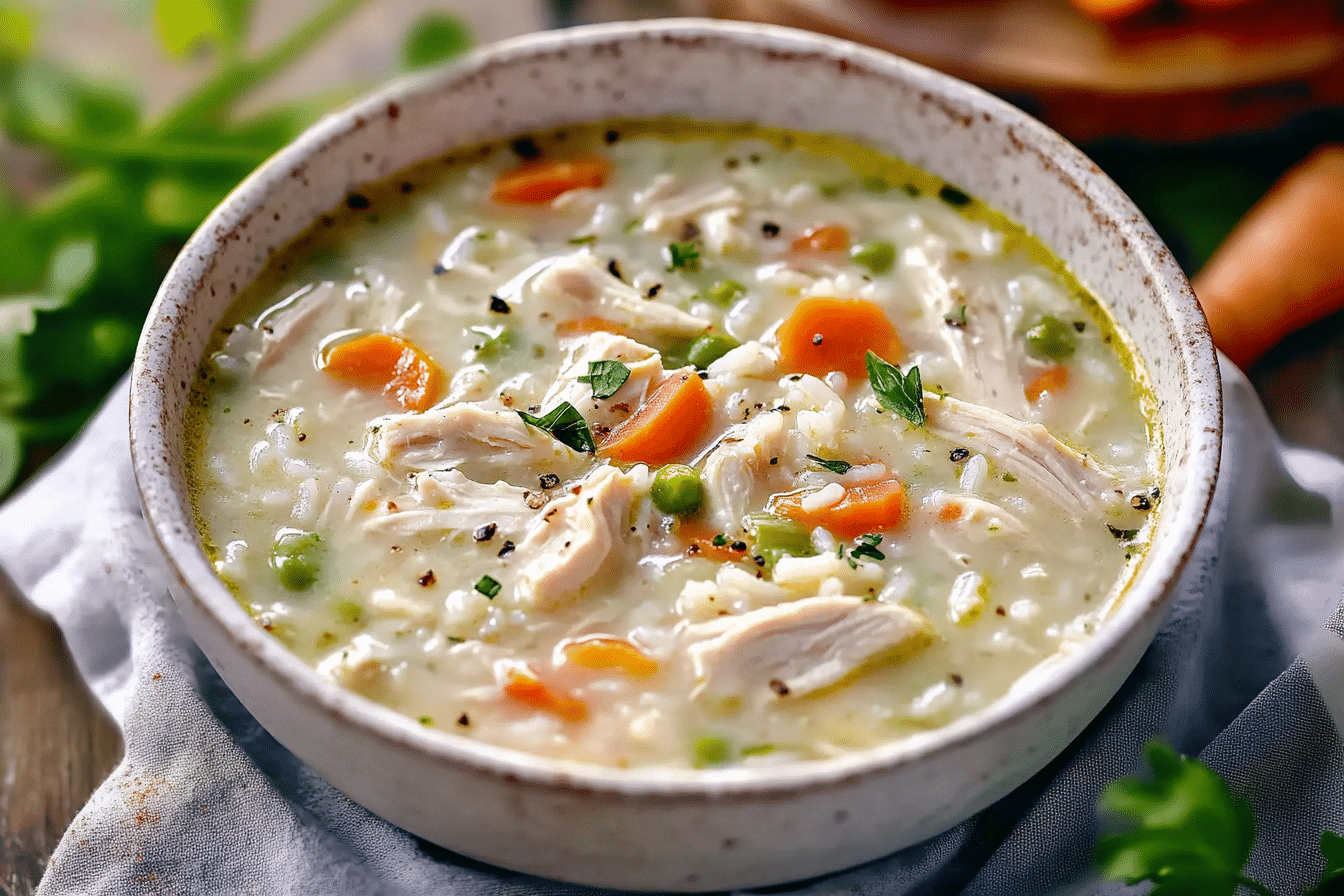 Creamy Chicken and Rice Soup