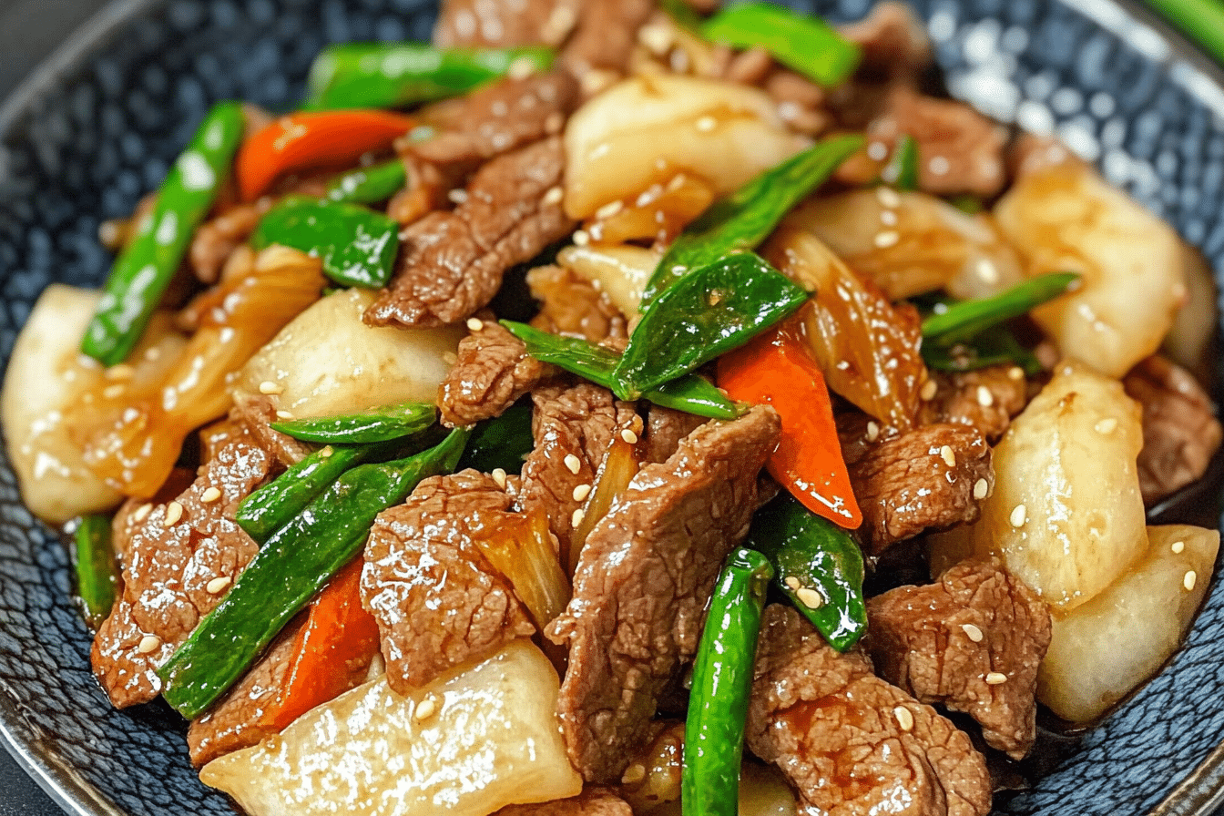 Stir-Fry with Chinese Yam and Beef