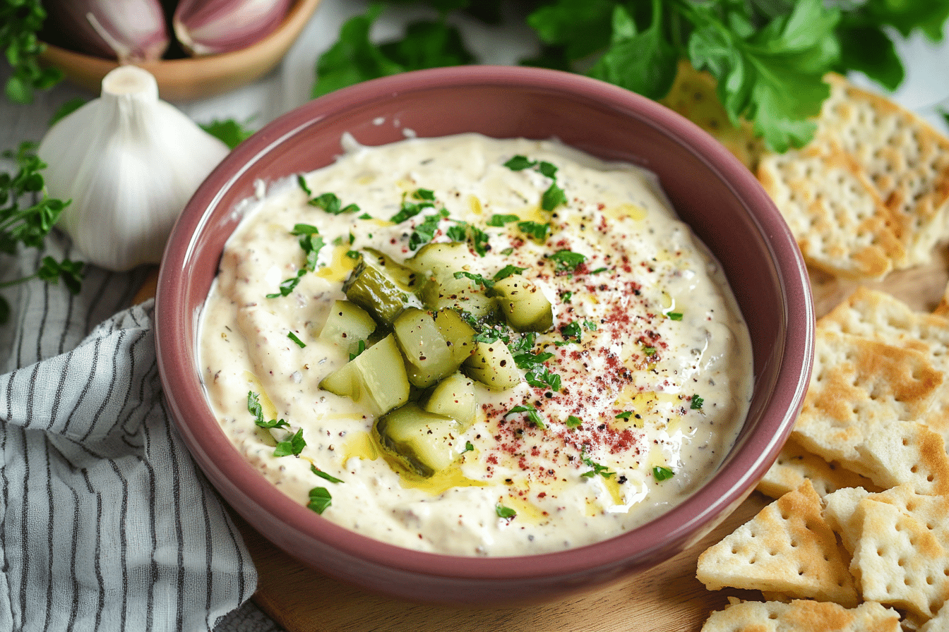 10-Minute Creamy Pickle Dip