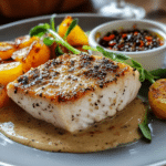 Buttery Swordfish Au Poivre