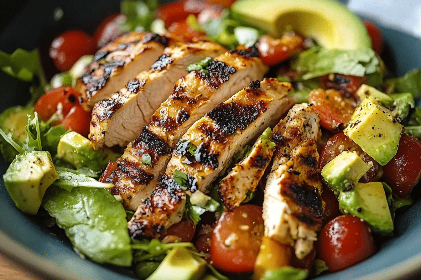 Grilled Chicken Avocado Salad