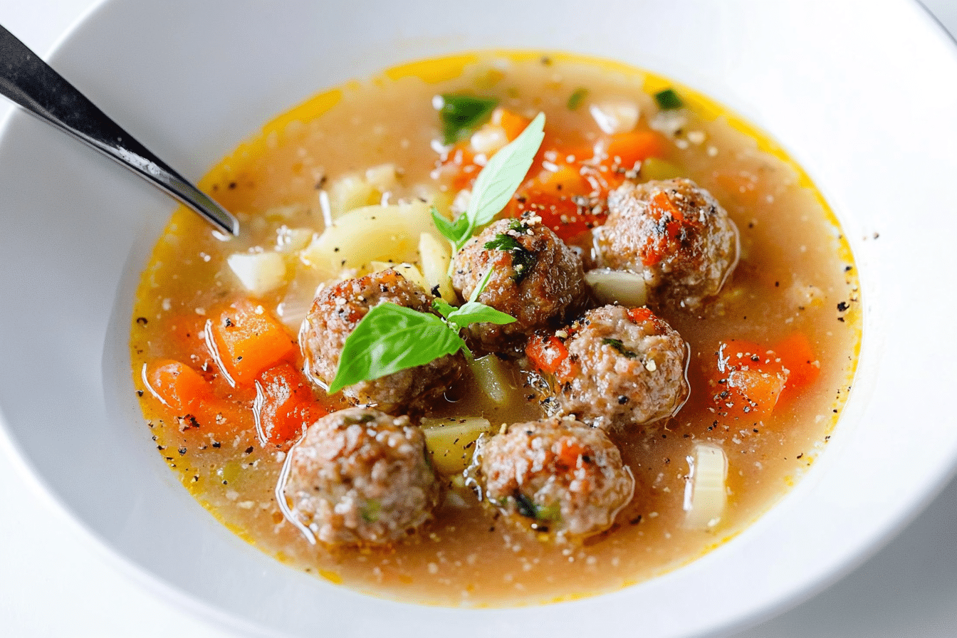 Meatball Vegetable Soup