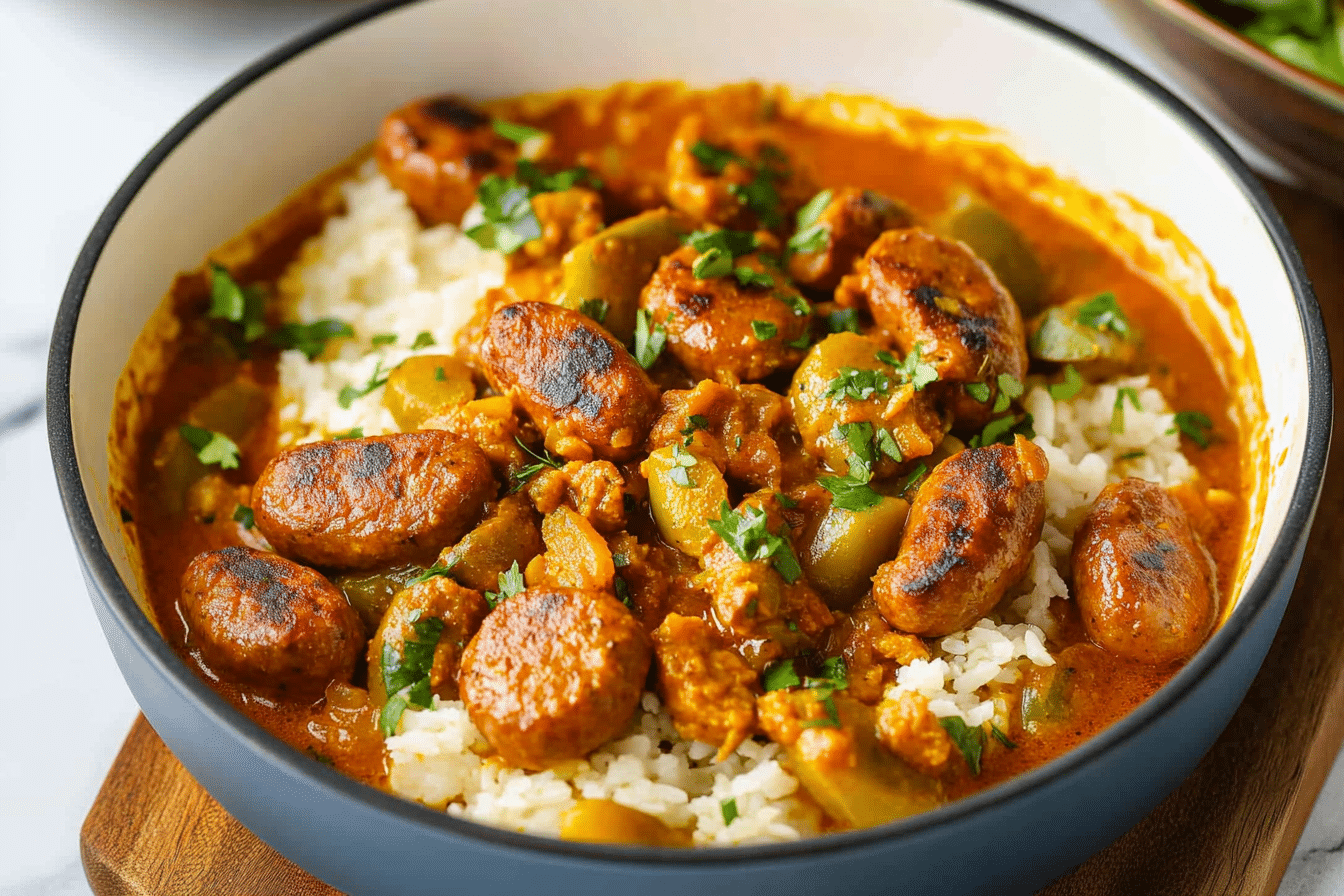 Healthy Curried Sausage
