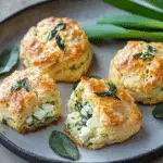 Wild Garlic and Feta Scones