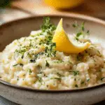 No-Stir Creamy Lemon Herb Baked Risotto