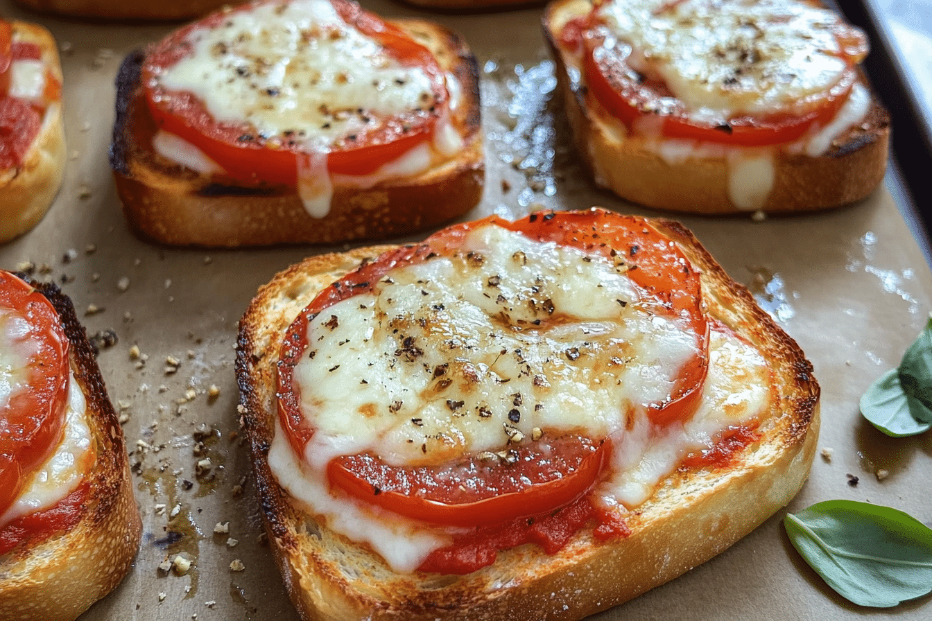 Mini Garlic Toast Pizzas