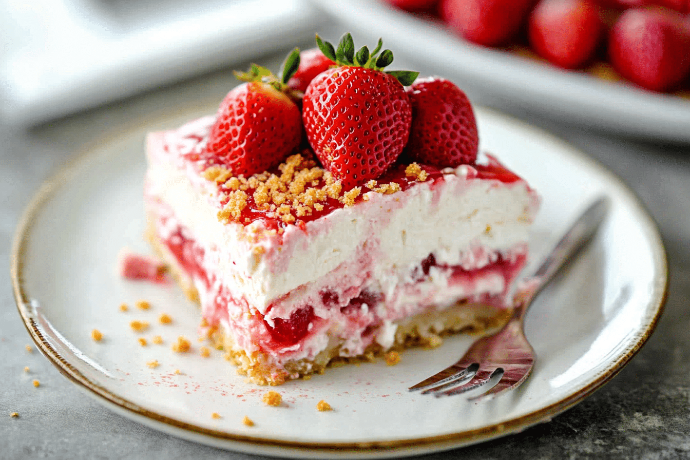 Strawberry Cheesecake Lasagna