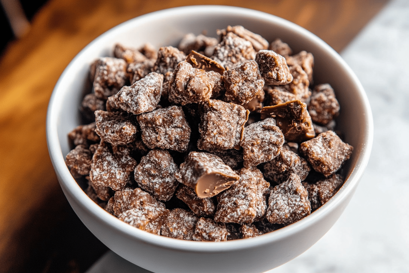 Chocolate PB Puppy Chow Clusters