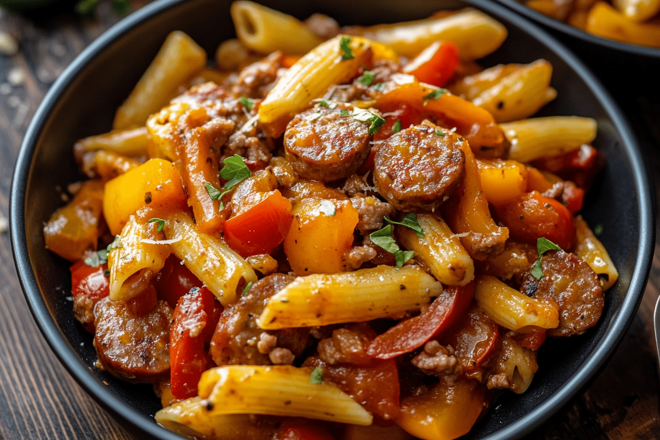 Sweet Pepper & Sausage Pasta