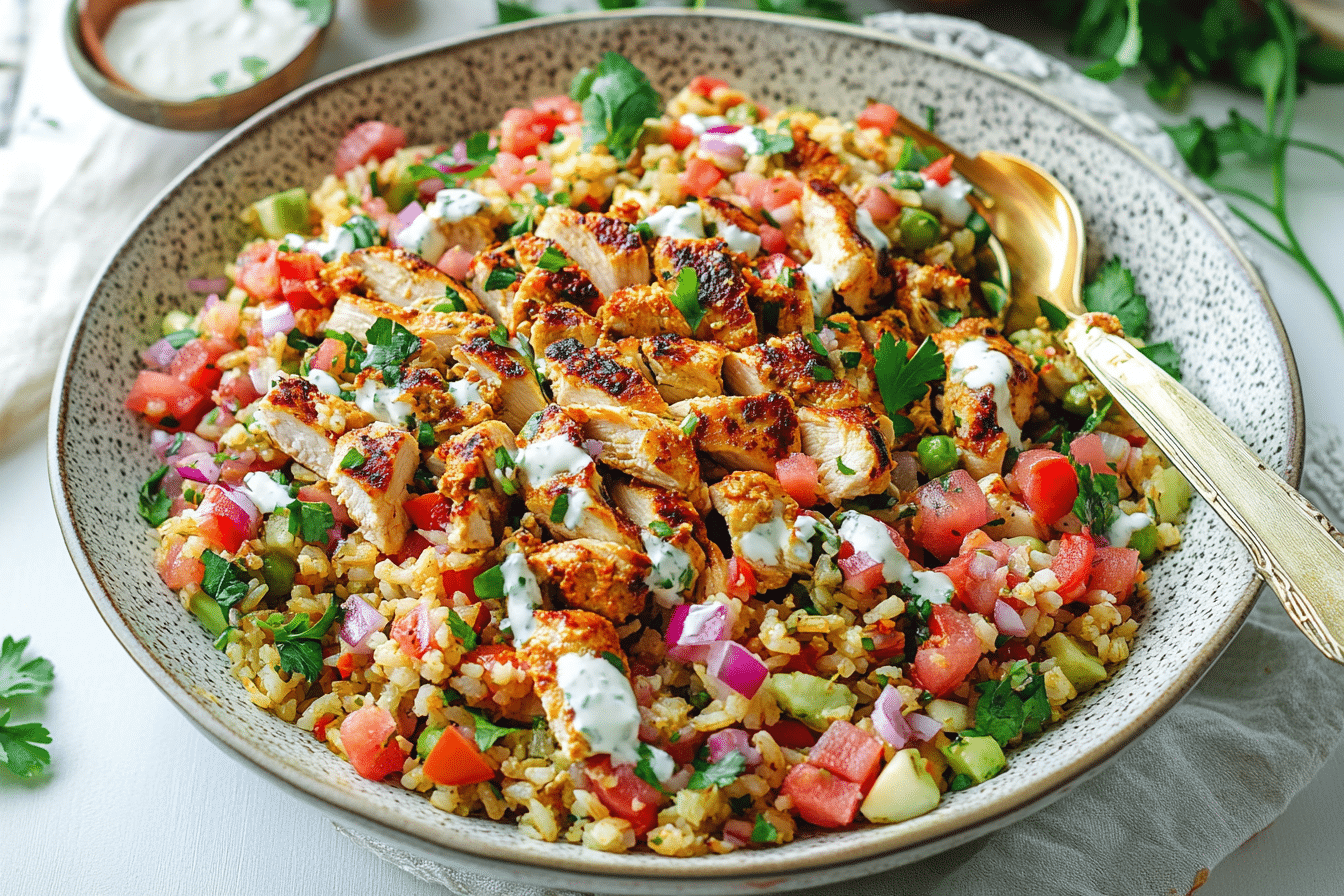 Juicy Chicken Shawarma Rice