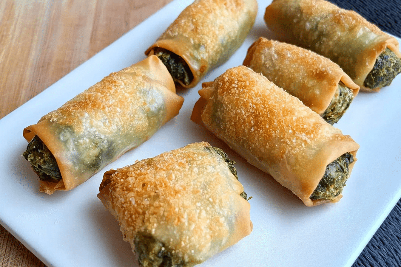 Spanakopita Spring Rolls