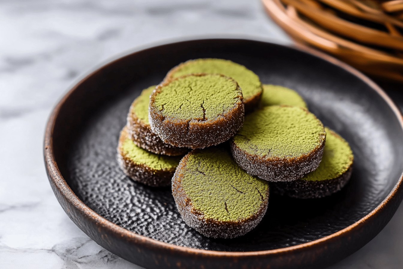 Matcha Sablé Cookies