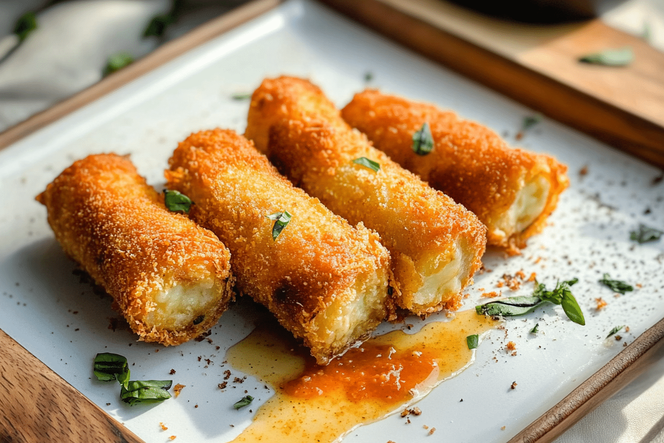 Crispy Fried Lasagna Rolls