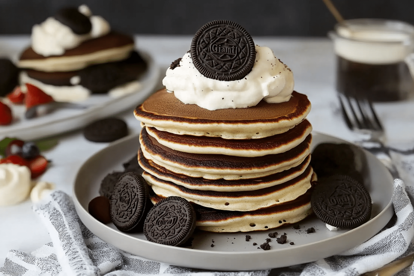 Giant Oreo Pancakes