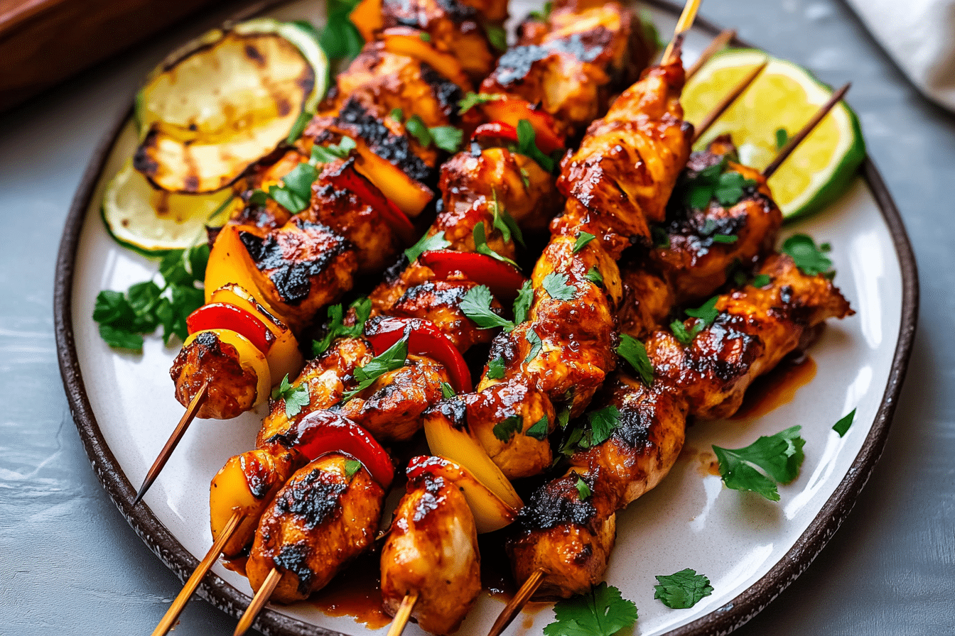 BBQ Chicken Skewers