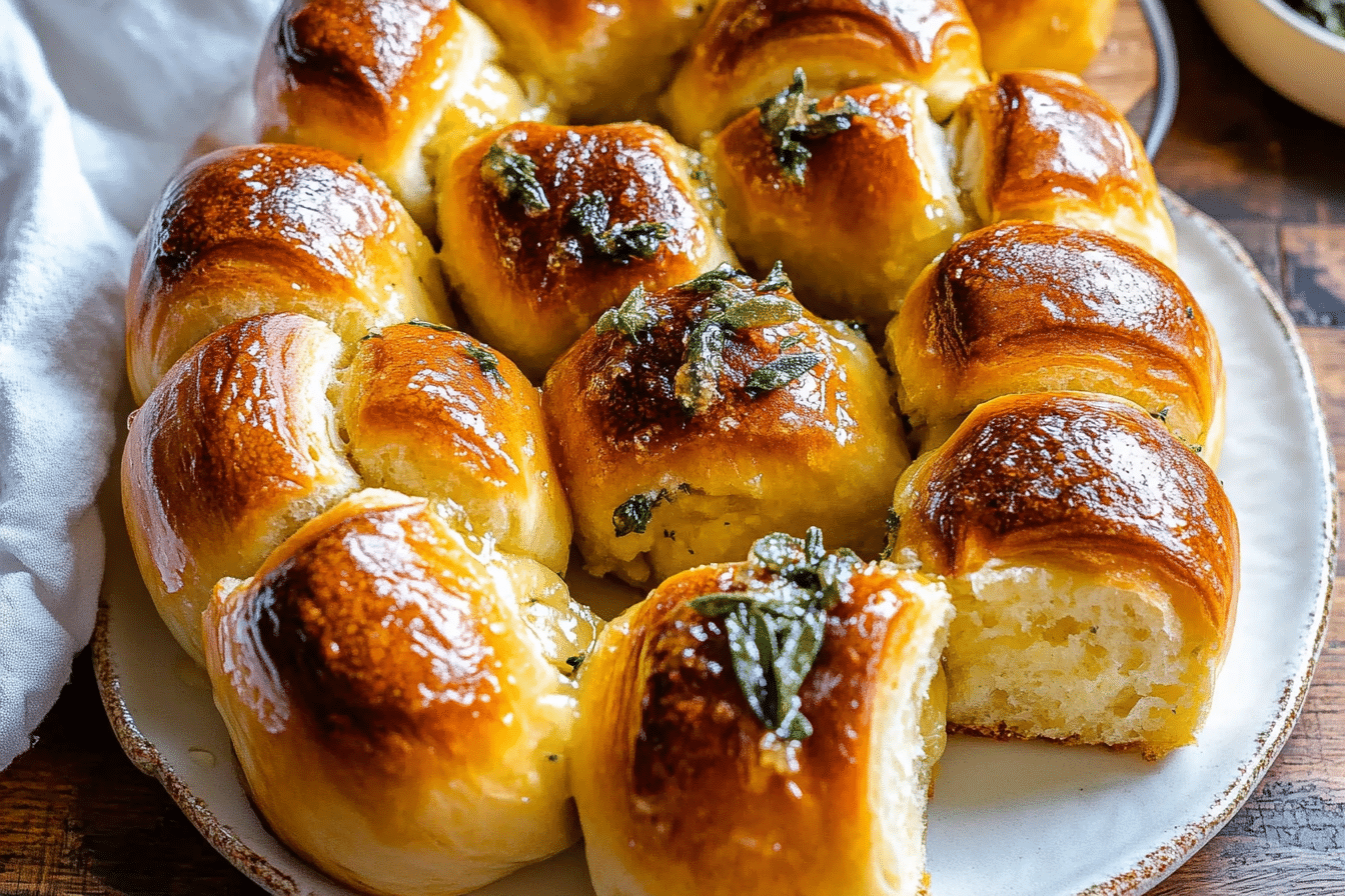 Honey Butter Brioche Rolls