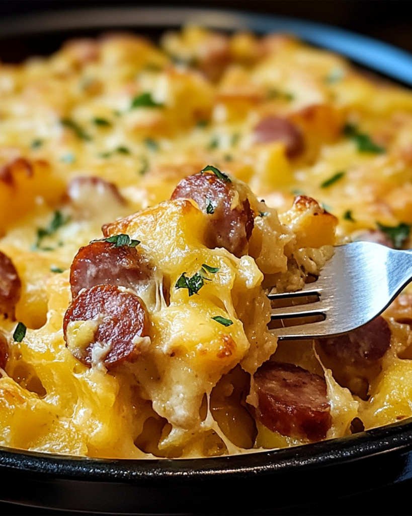 Kielbasa Hashbrown Casserole