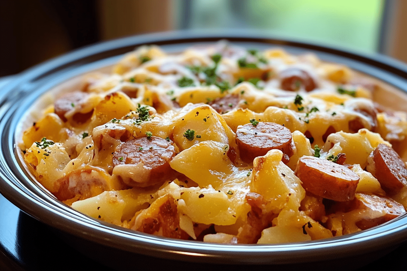 Kielbasa Hashbrown Casserole