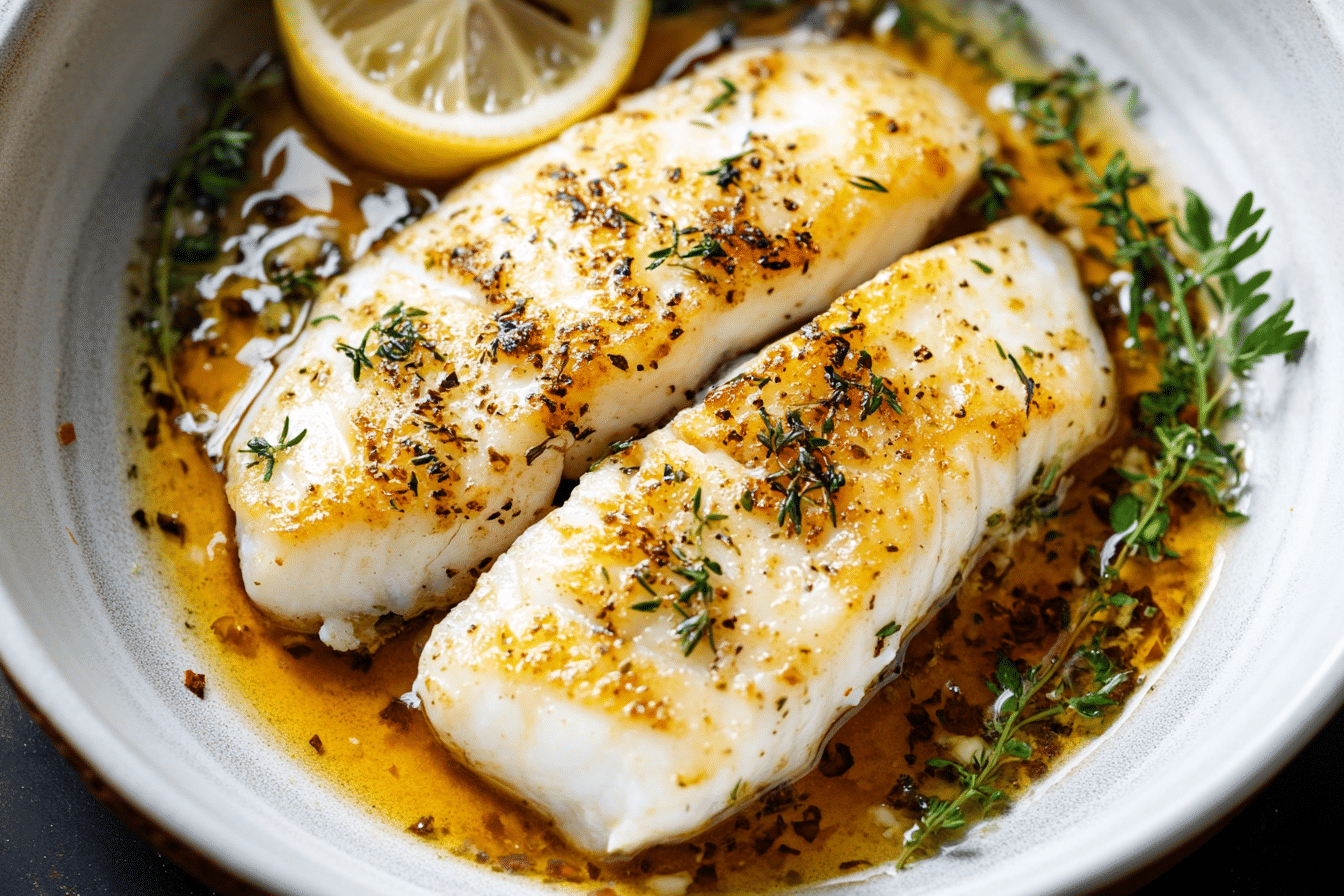Easy Baked Cod with Lemon and Garlic