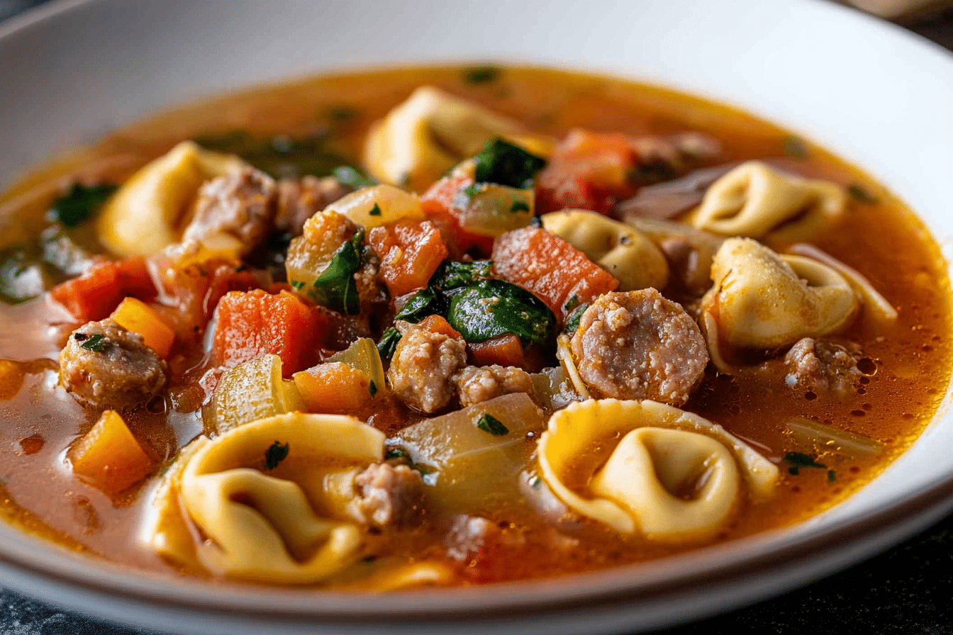 Sausage Tortellini Soup