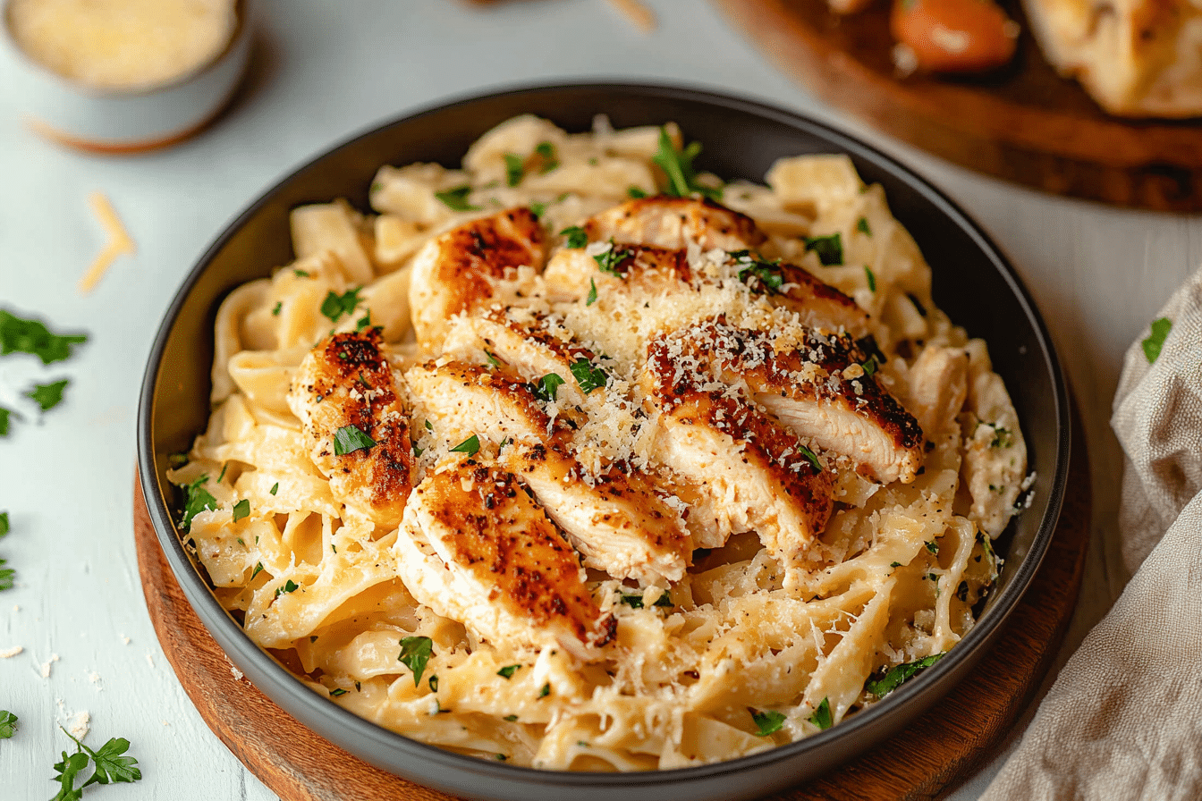 Garlic Parmesan Chicken Pasta