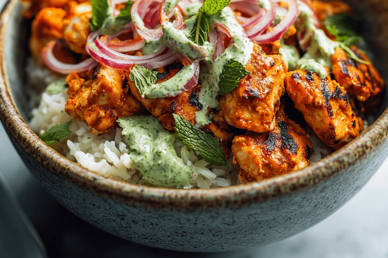 Crispy Chicken Tikka Bowls