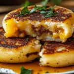 Stuffed Potato Pancakes with a Cheesy Twist