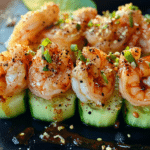 Spicy Shrimp Sushi Boats