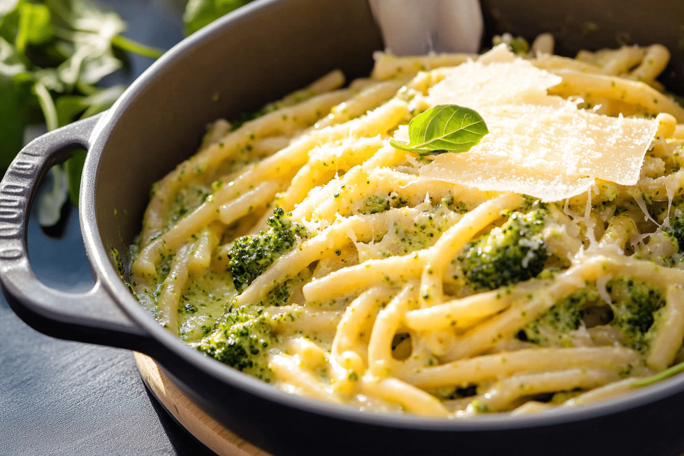 One-Pot Broccoli Pesto Pasta