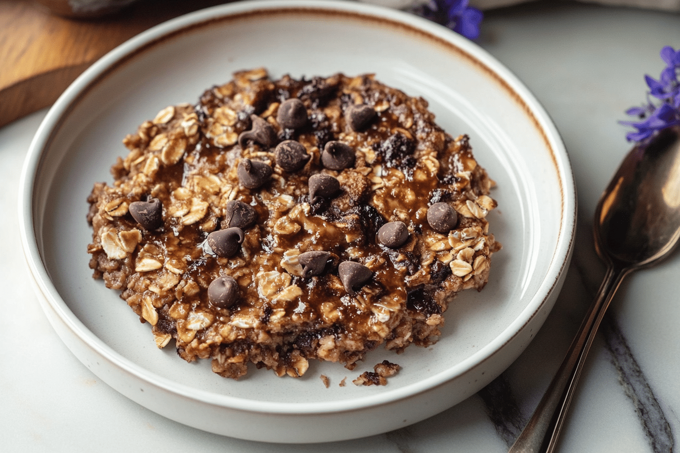 Chocolate Chip Zucchini Baked Oatmeal