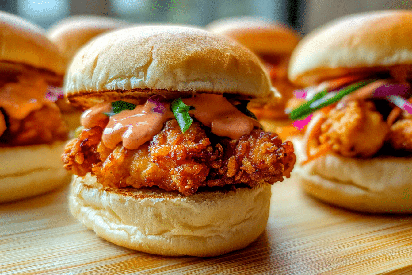 Crispy Asian Chicken Sliders