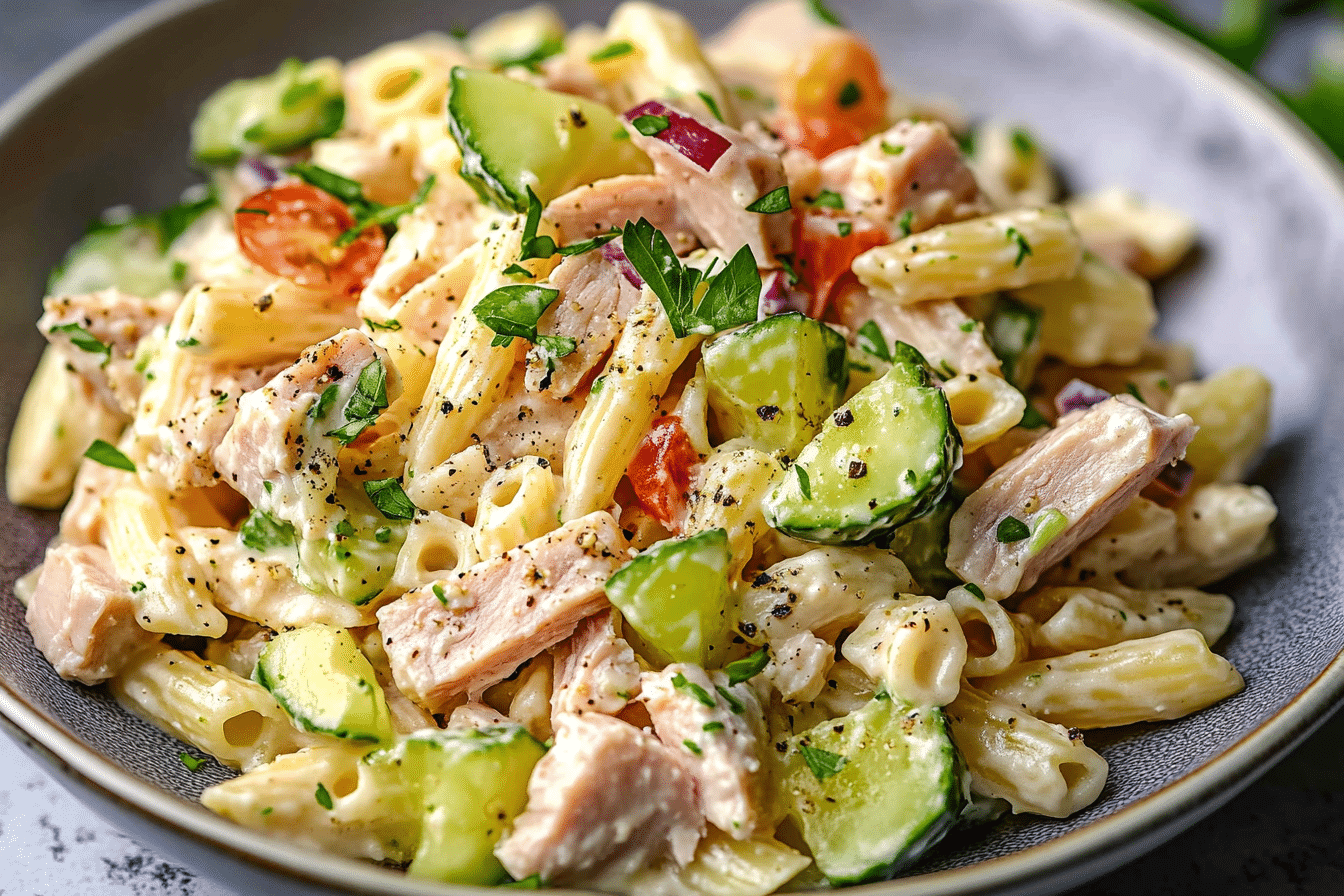 Creamy Tuna Pasta Salad