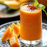 Tropical Papaya Batido Fruit Shake