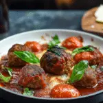 Mozzarella Stuffed Meatballs Recipe