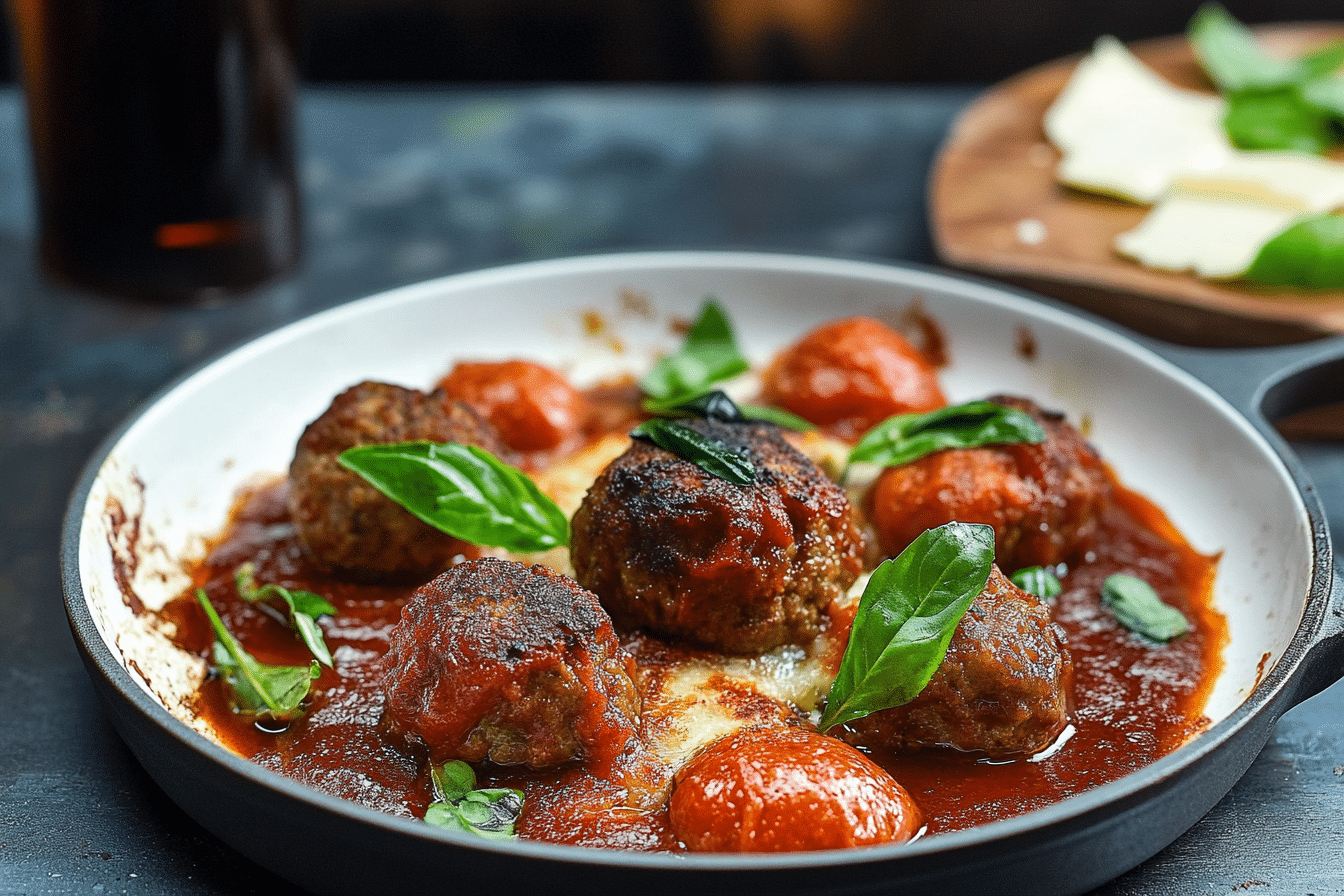 Mozzarella Stuffed Meatballs Recipe