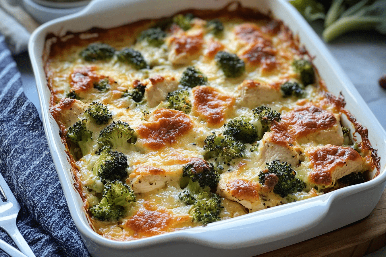 Tuscan Chicken Broccoli Bake
