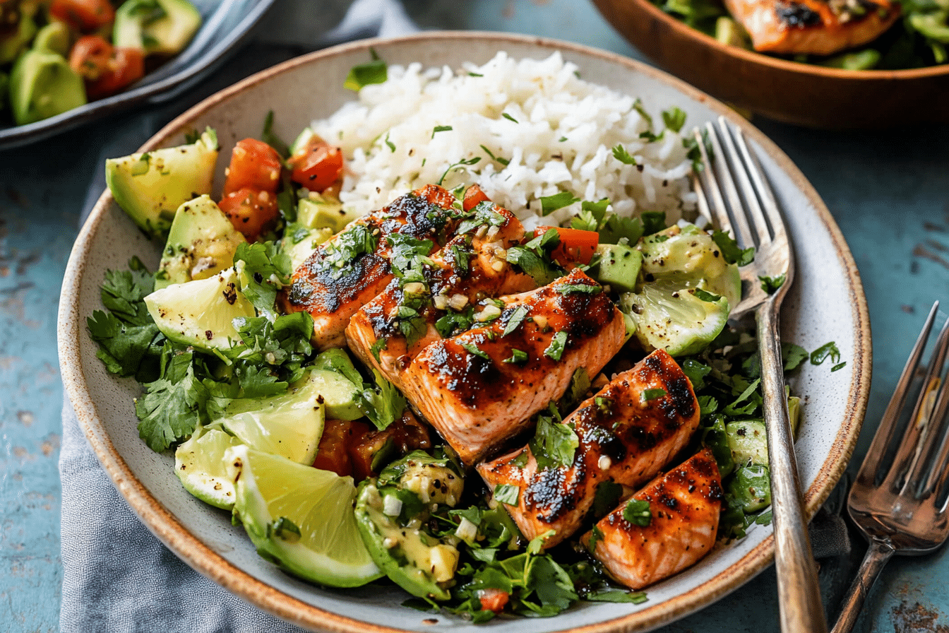 Chipotle Honey Salmon Bowl