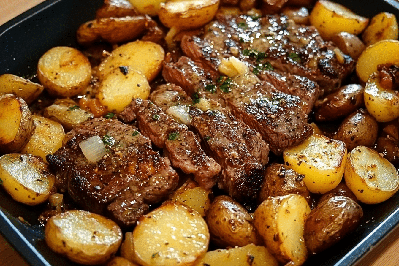 Garlic Butter Steak & Potatoes