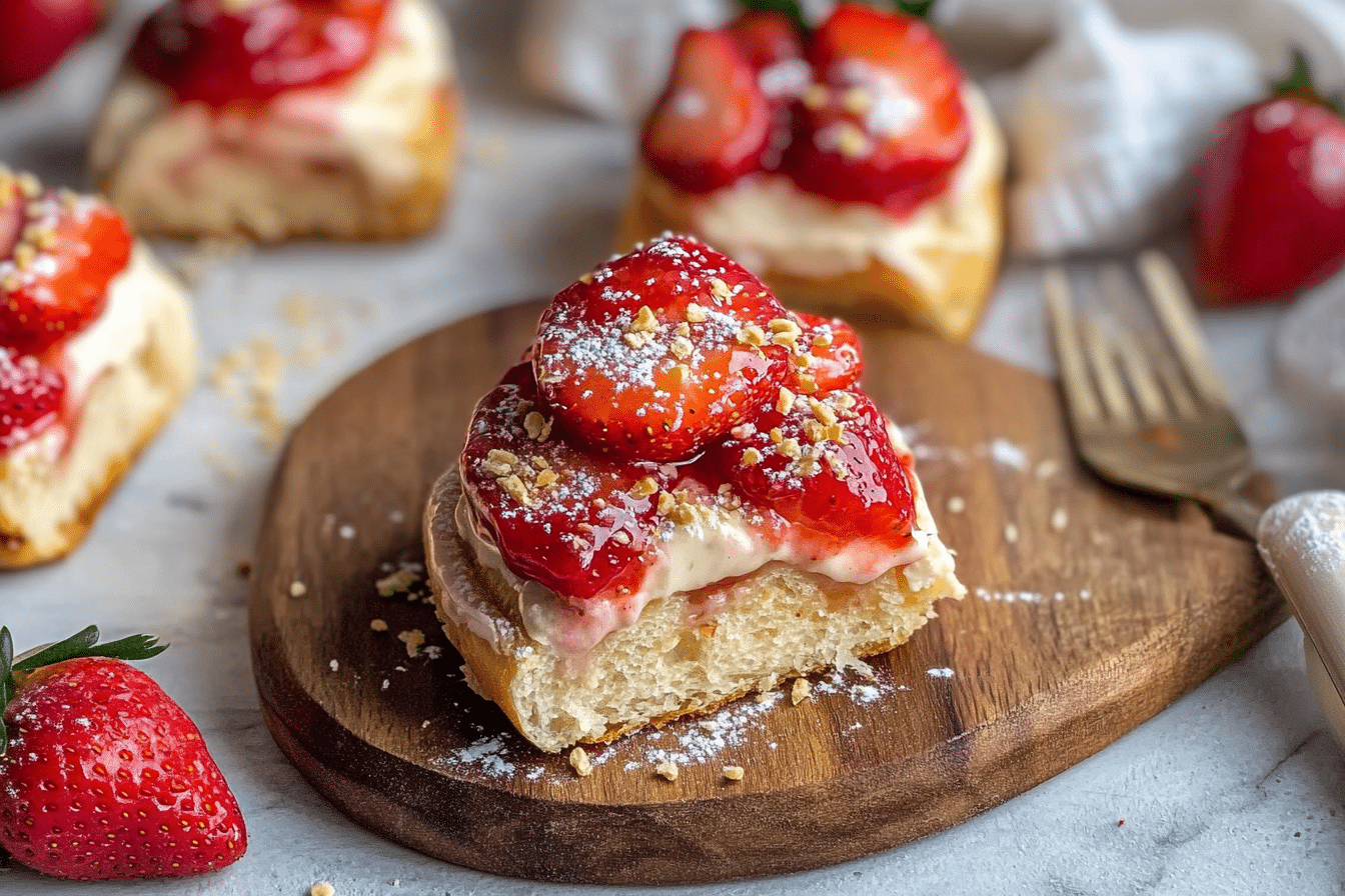 Strawberry Cheesecake Buns