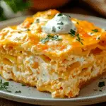 Buffalo Chicken Lasagna with a Ranch Twist
