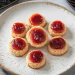 Buttery Strawberry Thumbprint Cookies
