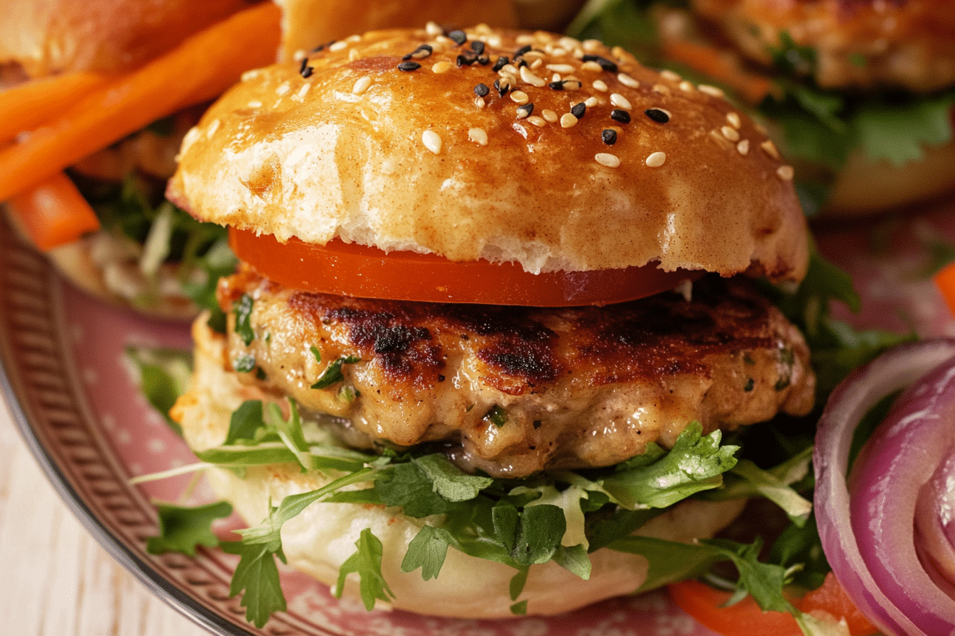 Chicken Dumpling Burgers