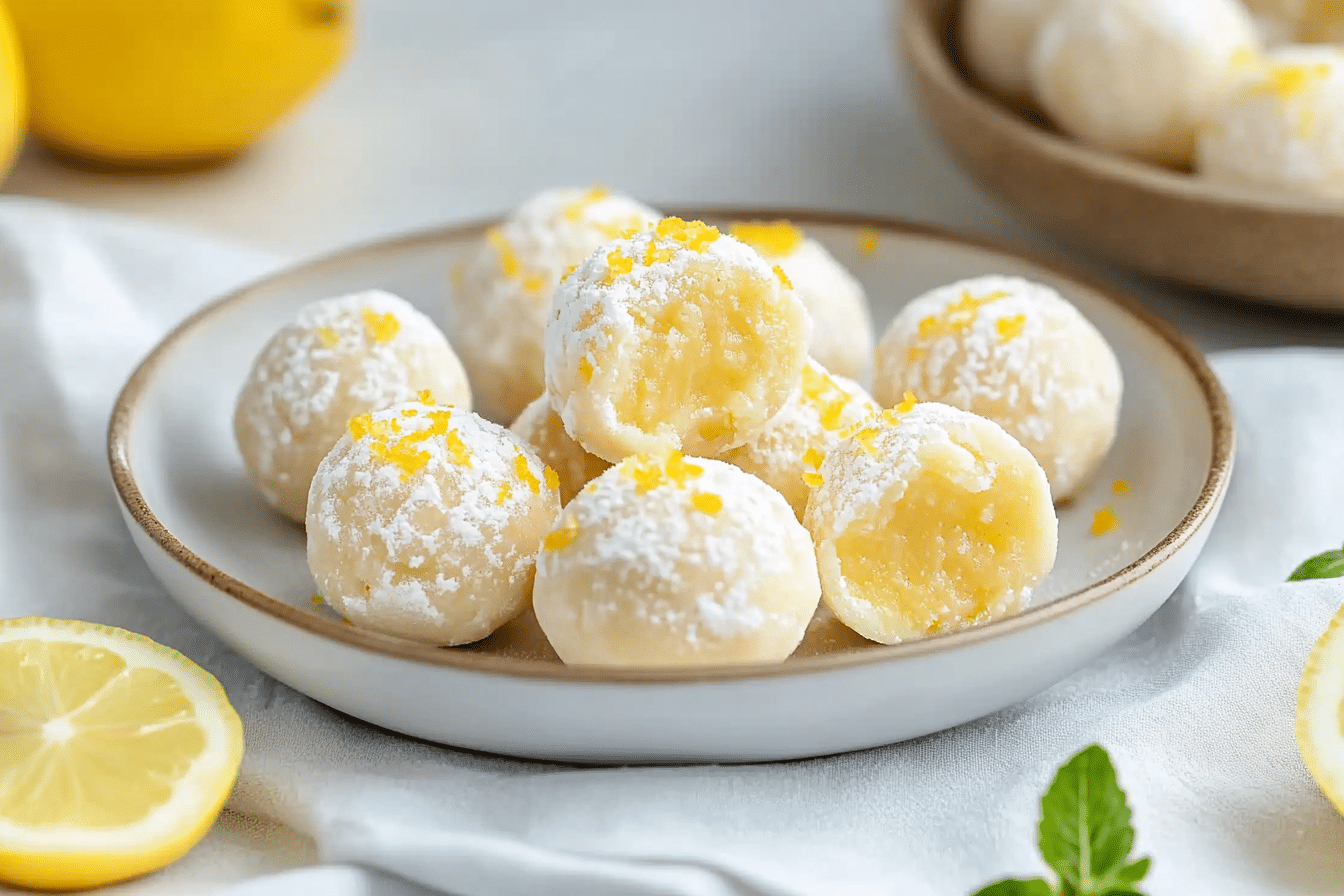 White Chocolate Lemon Truffles