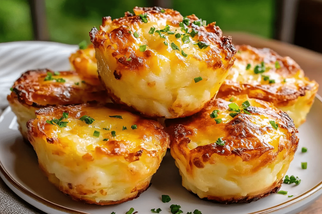 Cheesy Mashed Potato Puffs