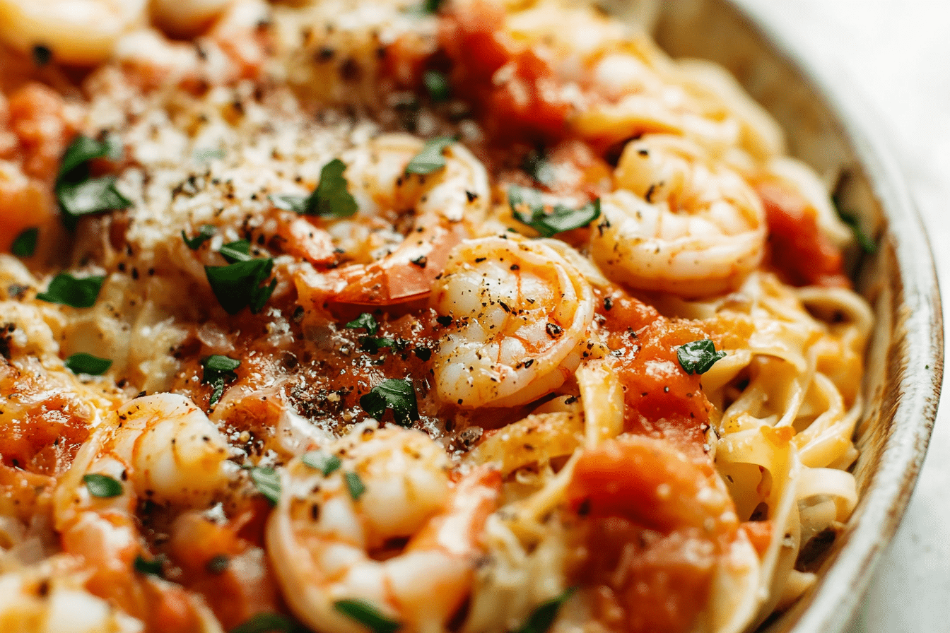 Garlic Butter Shrimp Capellini